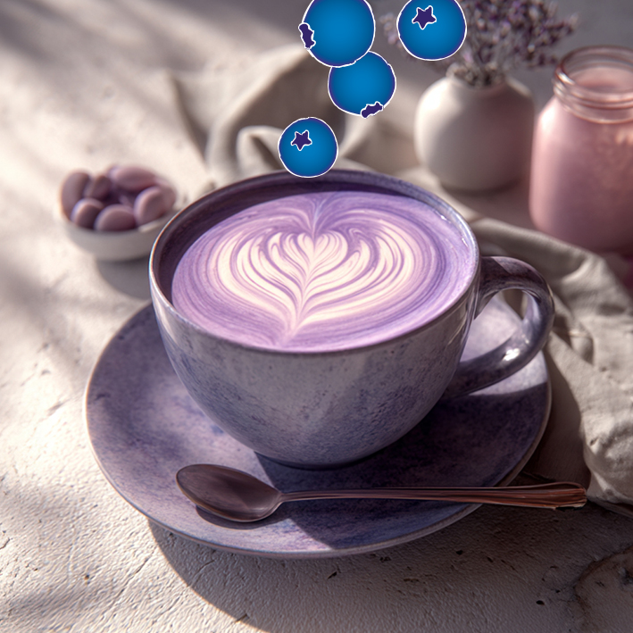 Blueberry Superfood Latte