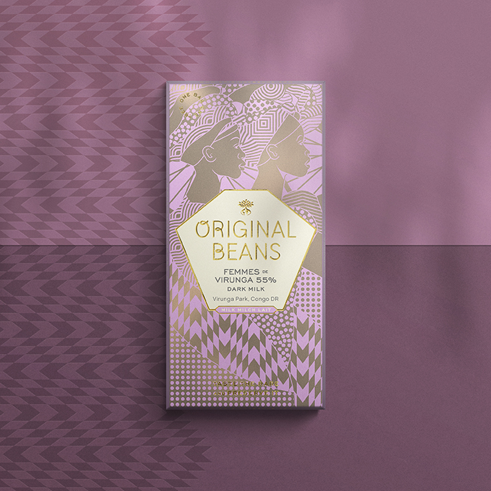 Organic Chocolate Milk Bar Femmes de Virunga 55 %