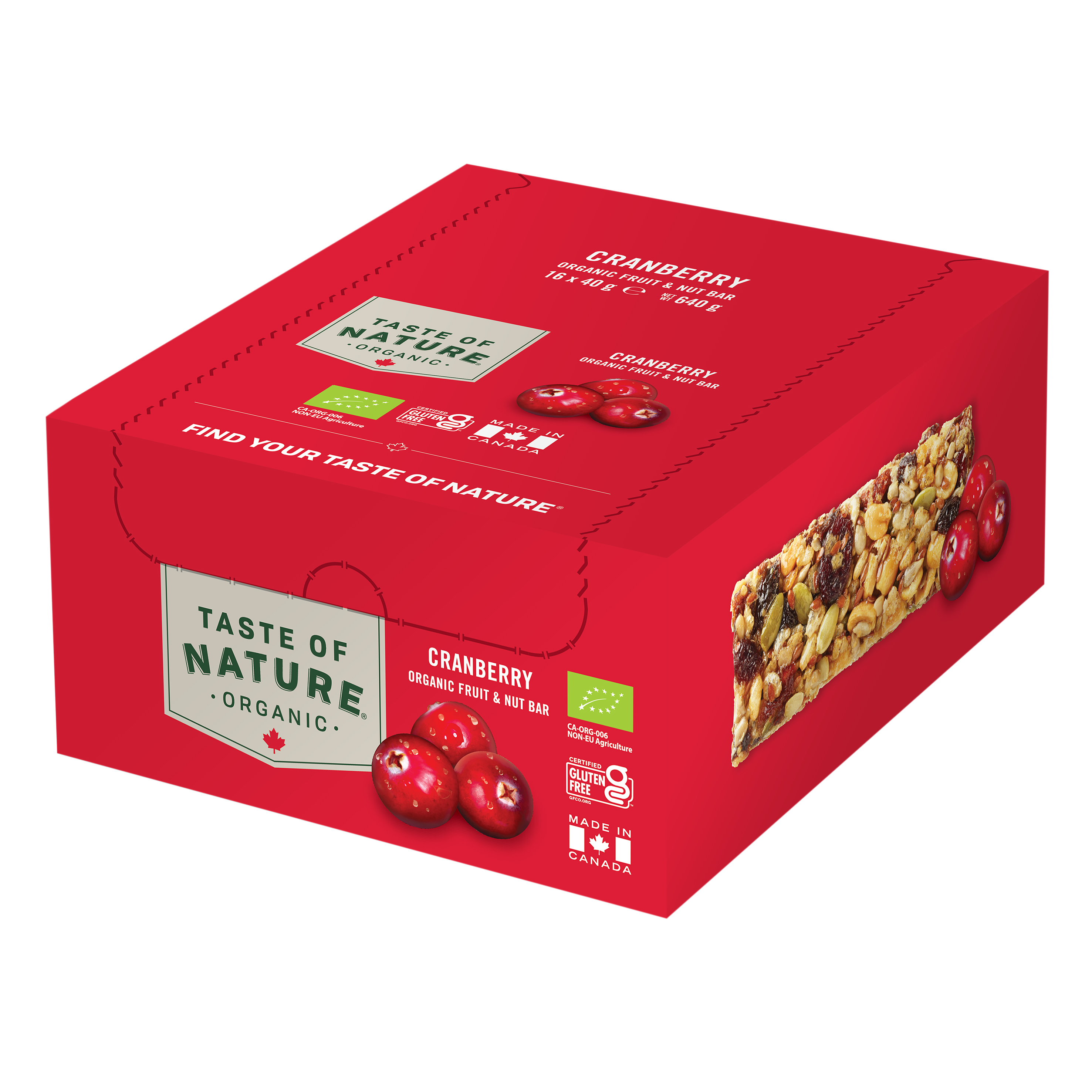 Organic Bar Cranberry