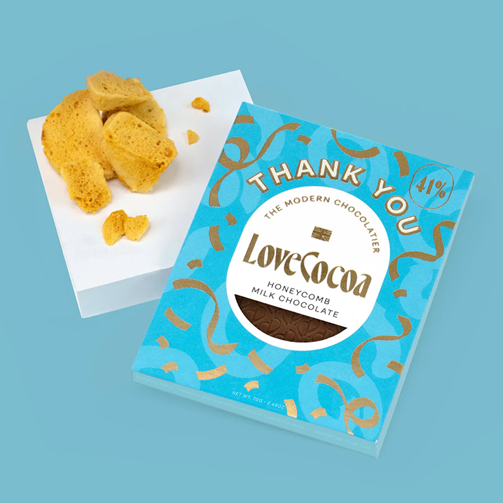 Thank You Bar Milk Chocolate & Honeycomb