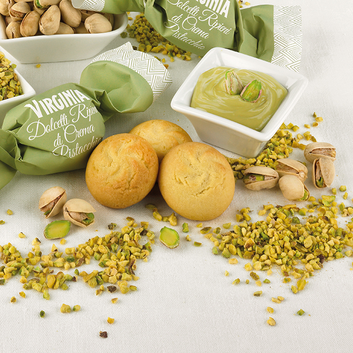 Filled Biscuits Pistachio Metal Tin