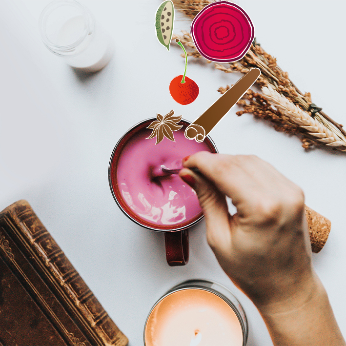 Pink Superfood Latte