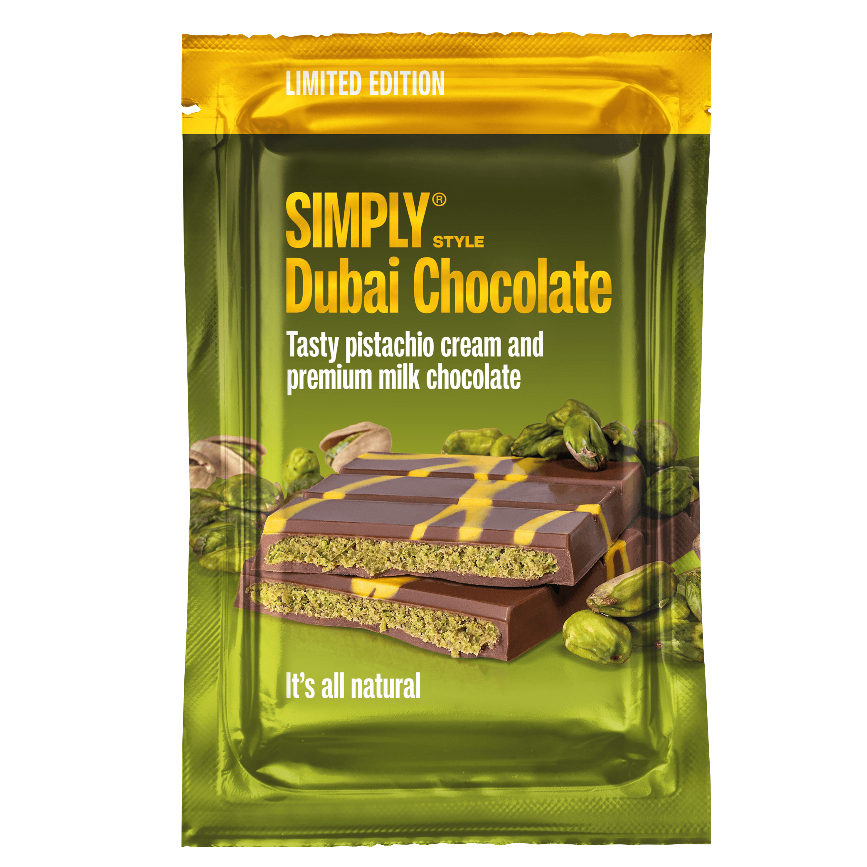 Simply Chocolate Bar Dubai Style 90 g