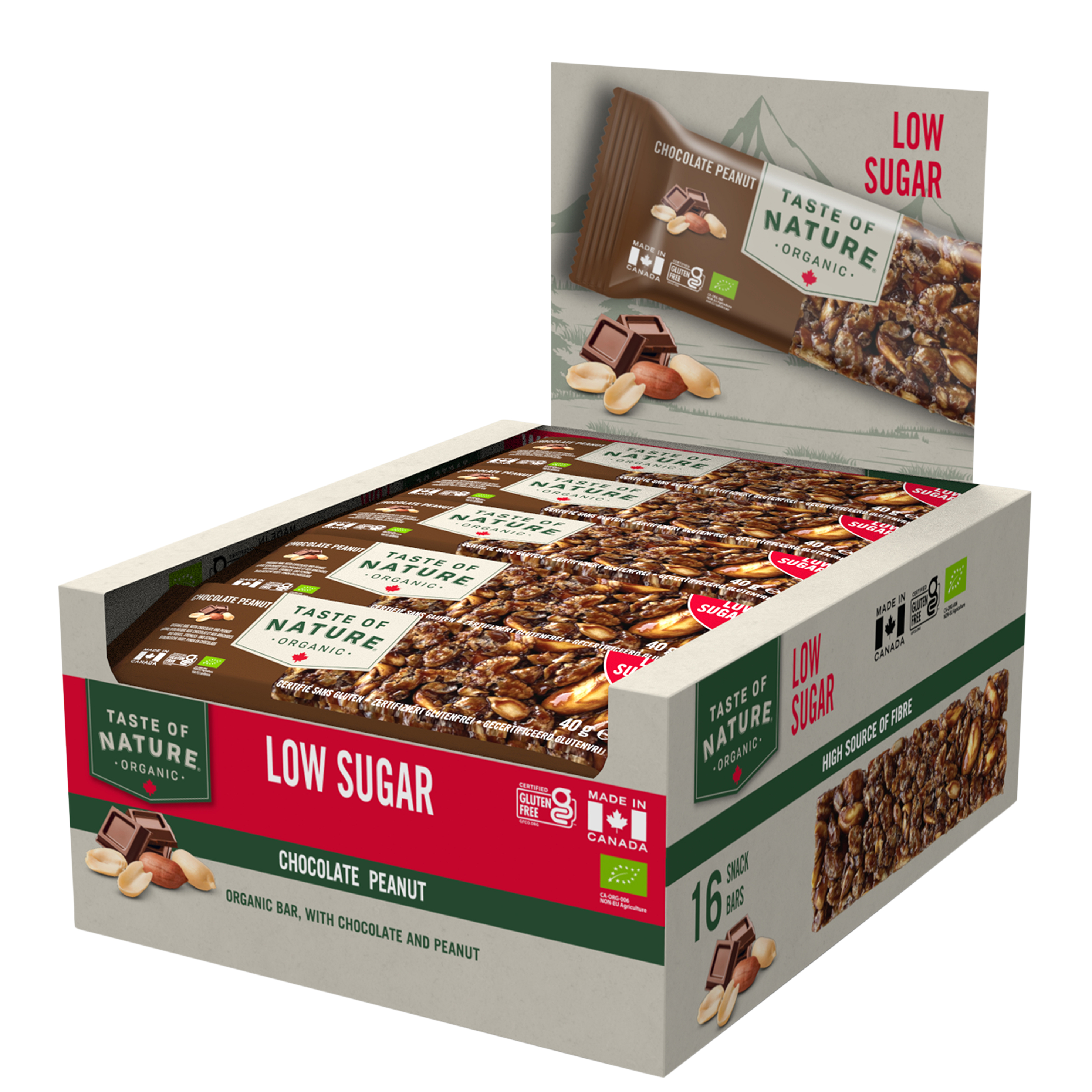 Organic Bar Low Sugar Chocolate Peanut