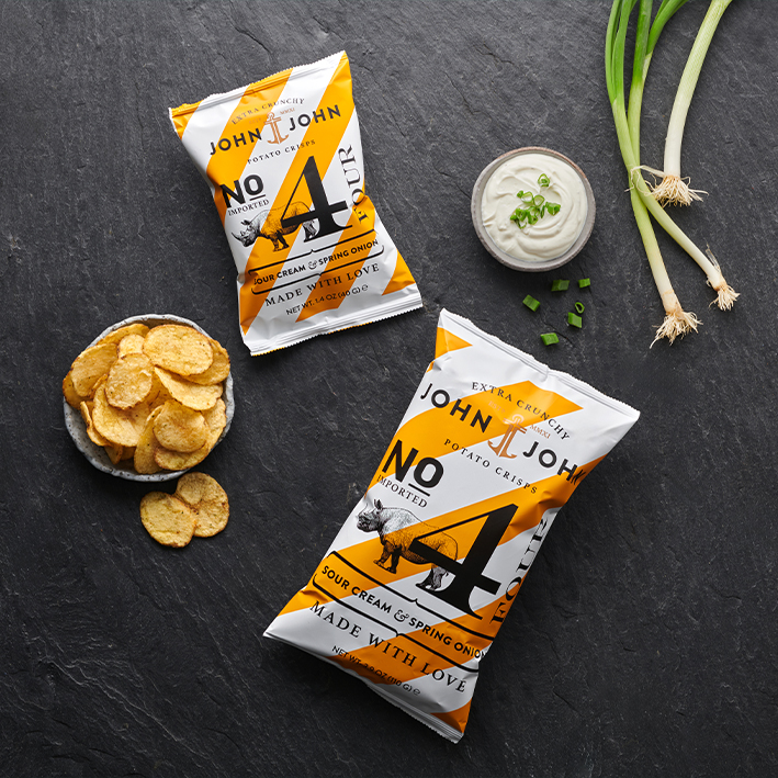 No. 4 Crisps Sour Cream & Spring Onion