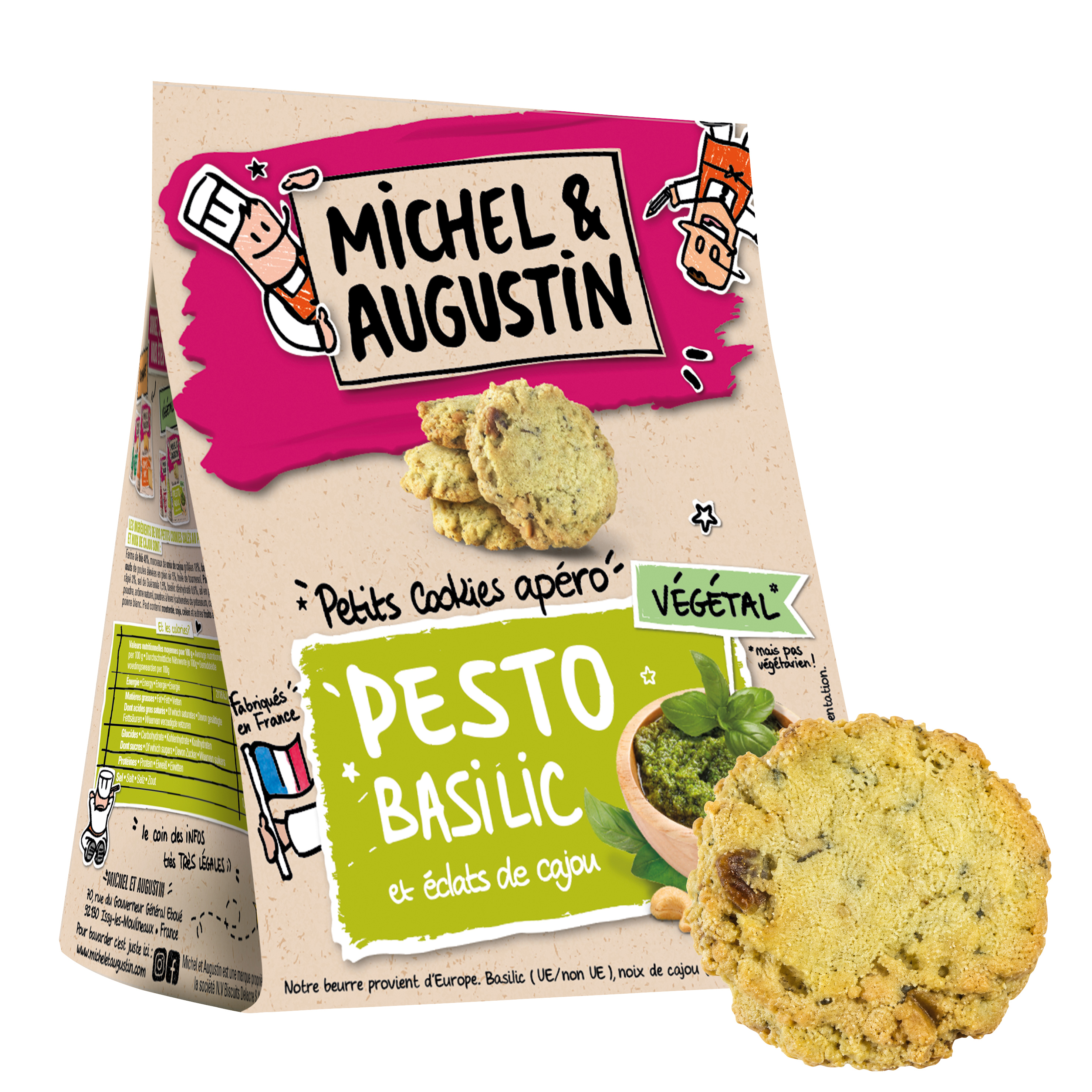 Petits Cookies Pesto Basil