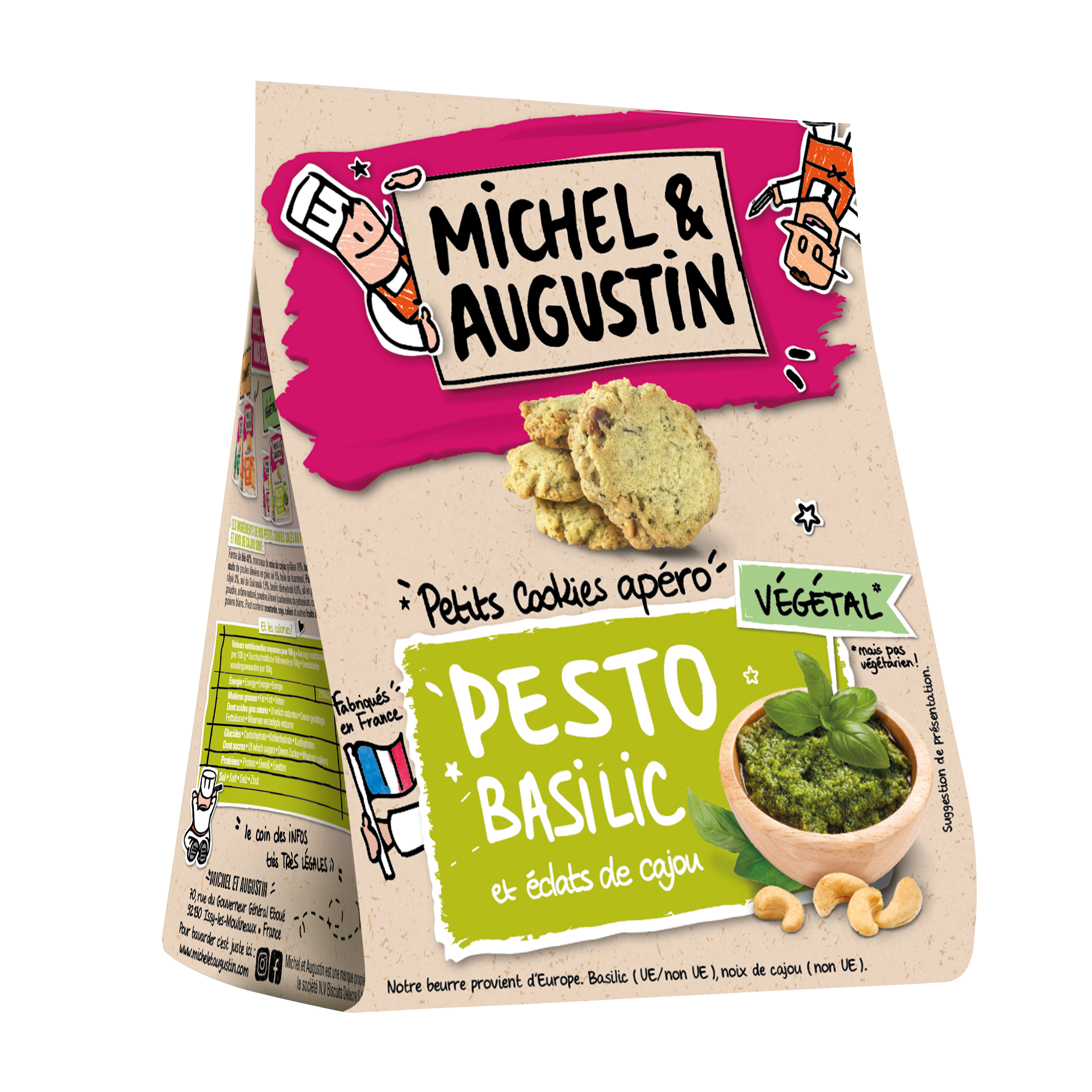 Petits Cookies Pesto Basil