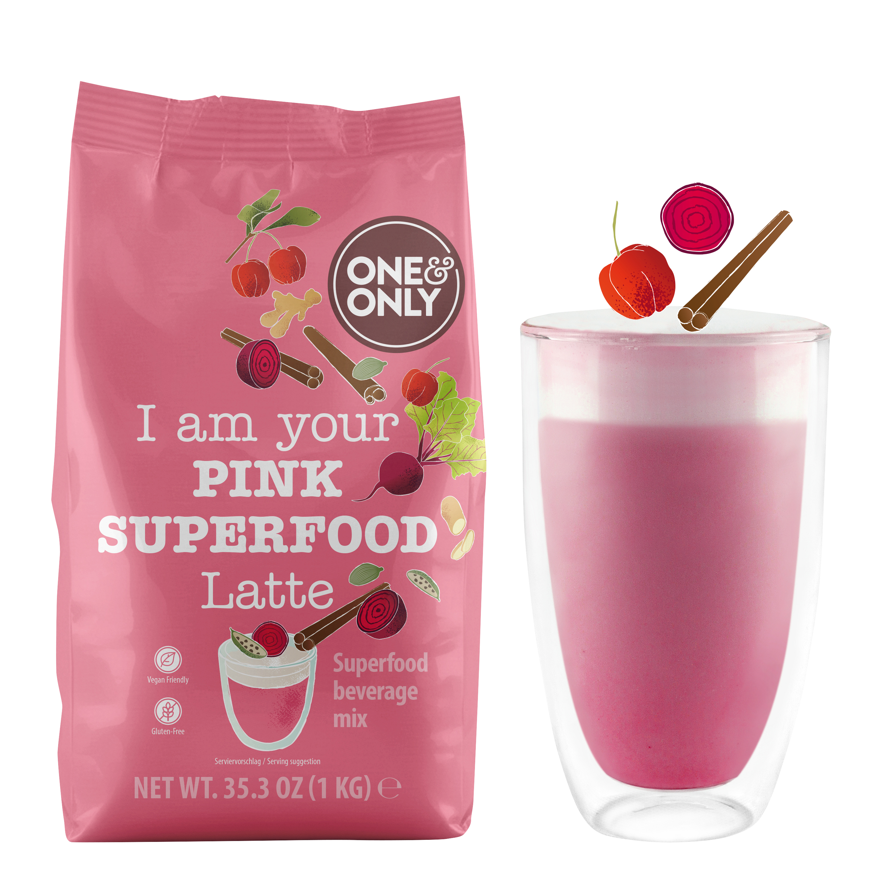 Pink Superfood Latte
