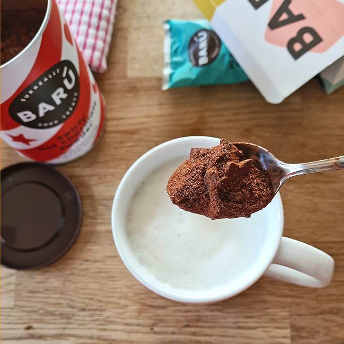 Swirly Chocolate Powder & Figurines