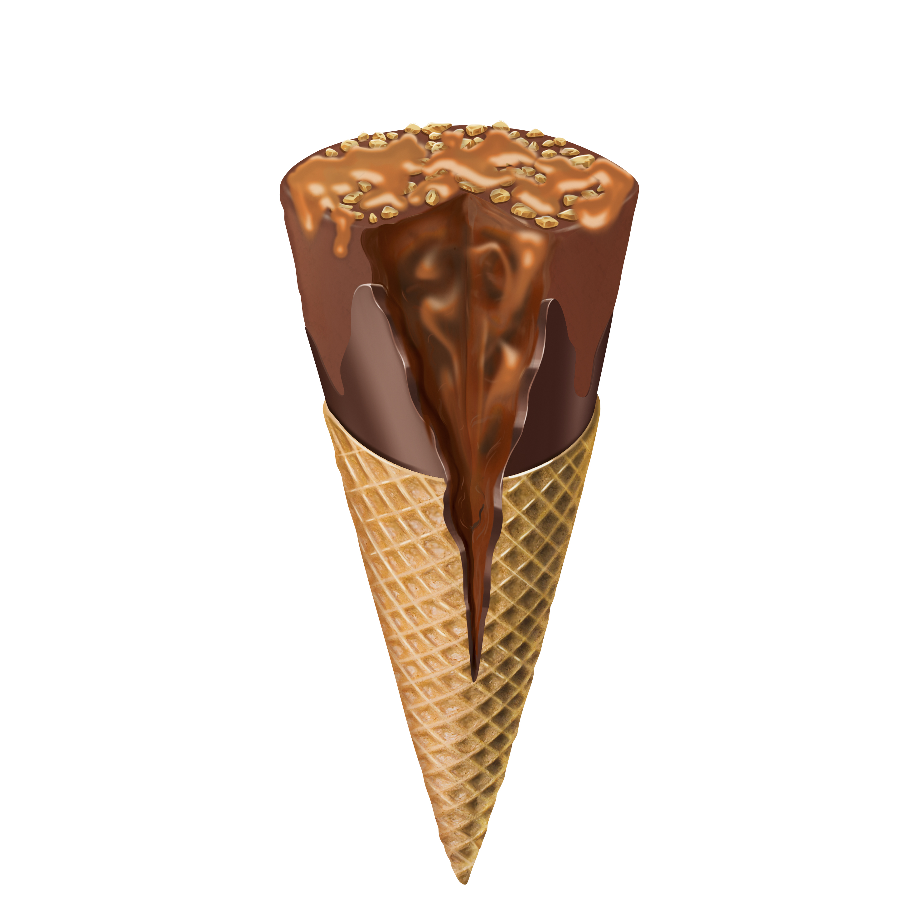 Wafer Cornet Caramel Milk