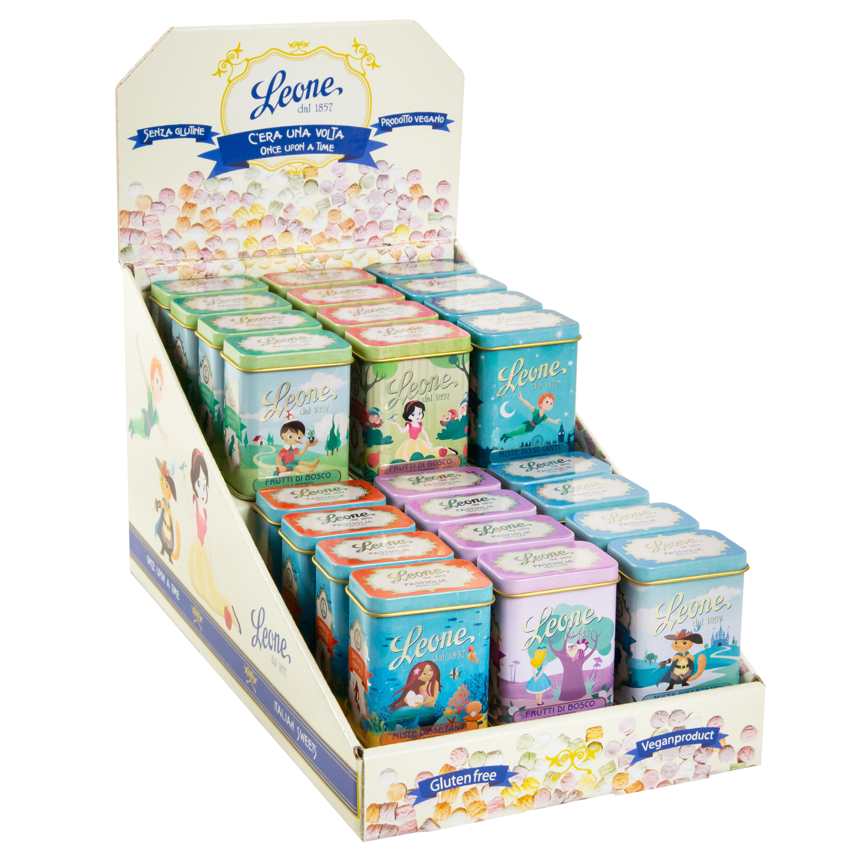 Display Mixed Pastilles Tin Fairy Tale