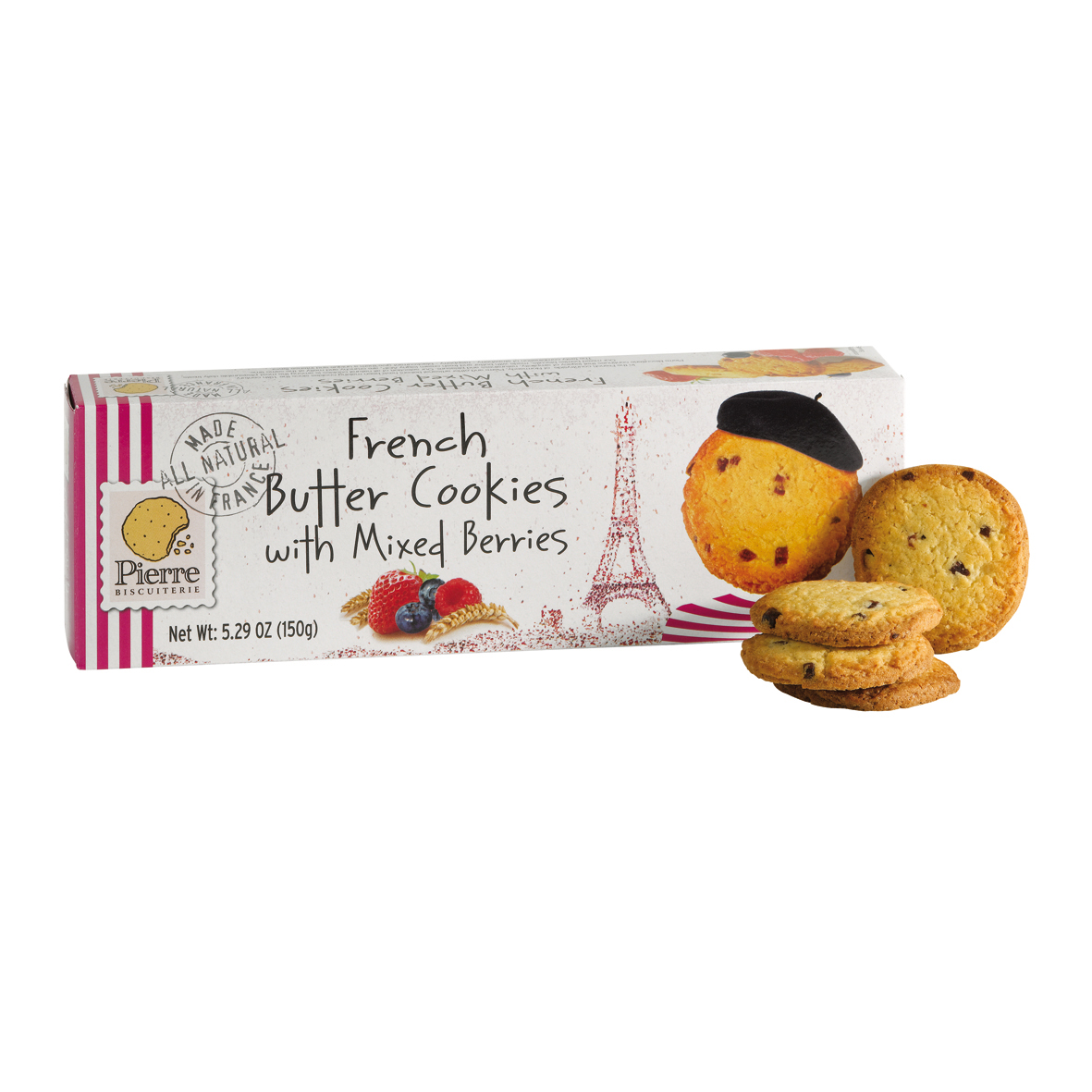 French Butter Cookies Mixed Berries