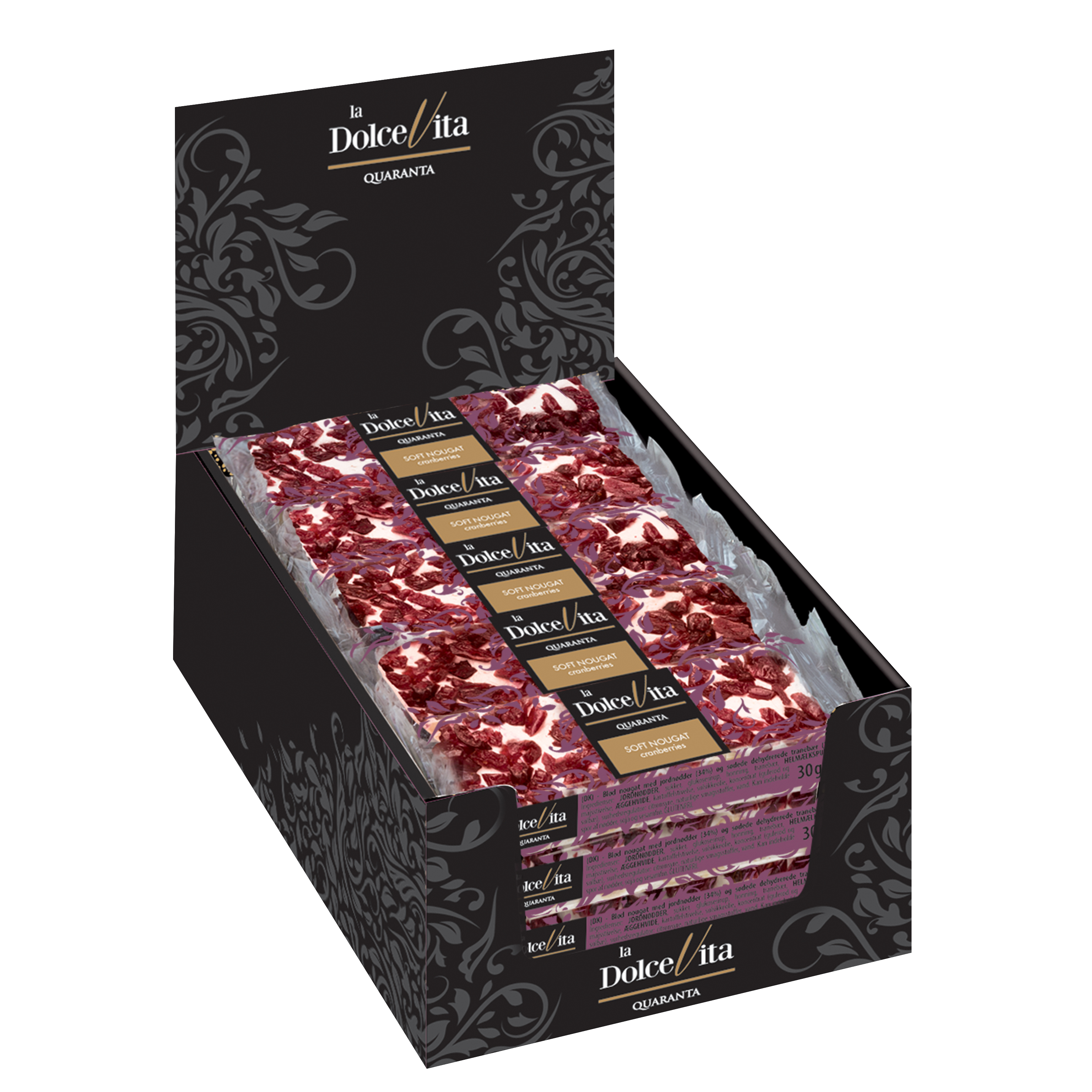 Soft Nougat Bar Dolce Vita Cranberries