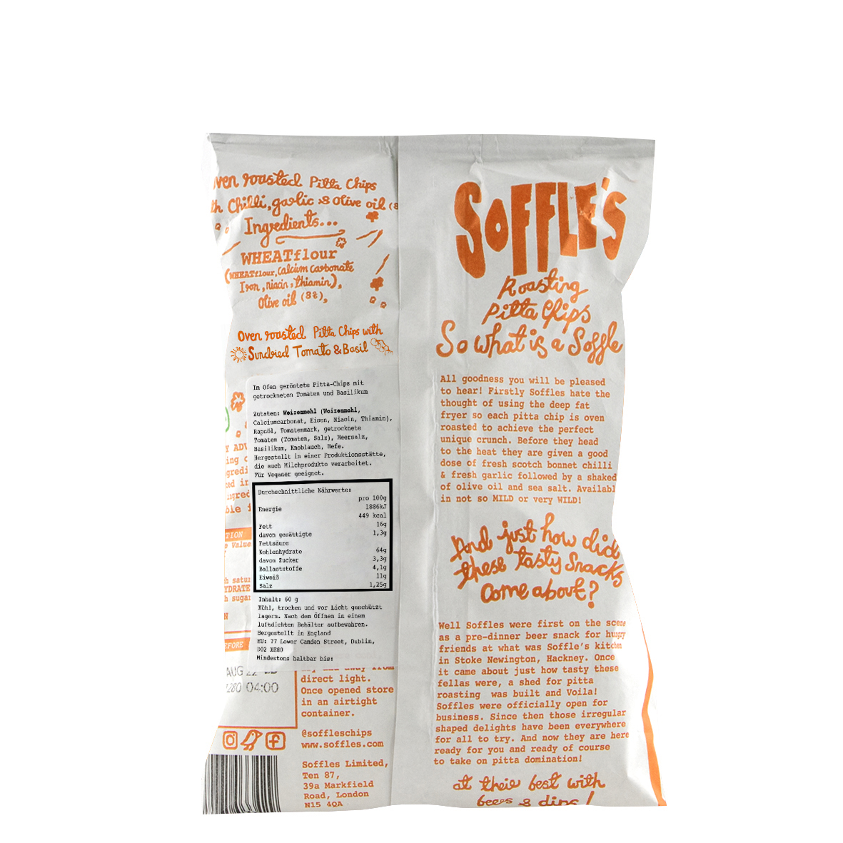 Pita Chips Sundried Tomato & Basil