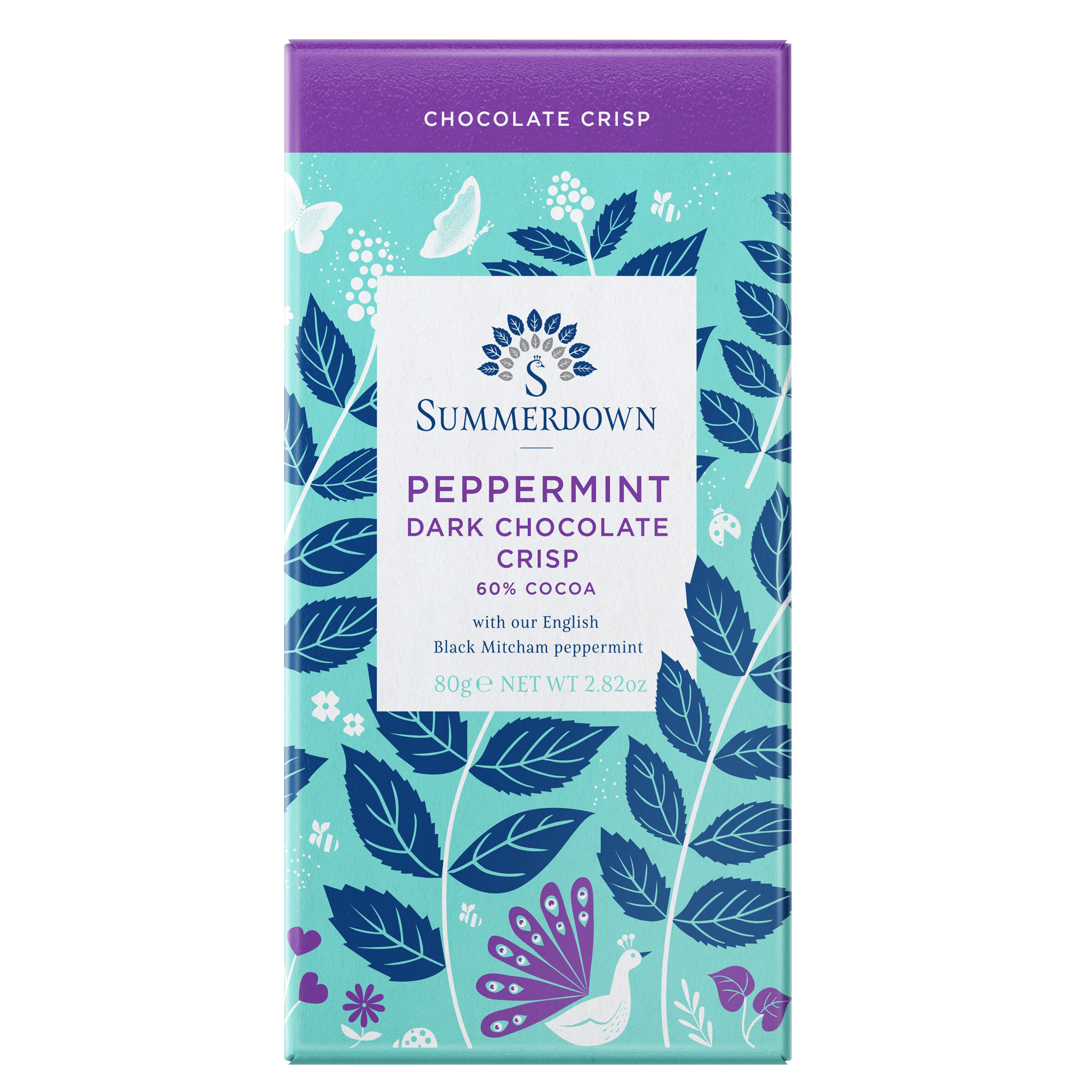 Summerdown Peppermint Dark Crisp Chocolate Bar 80 g