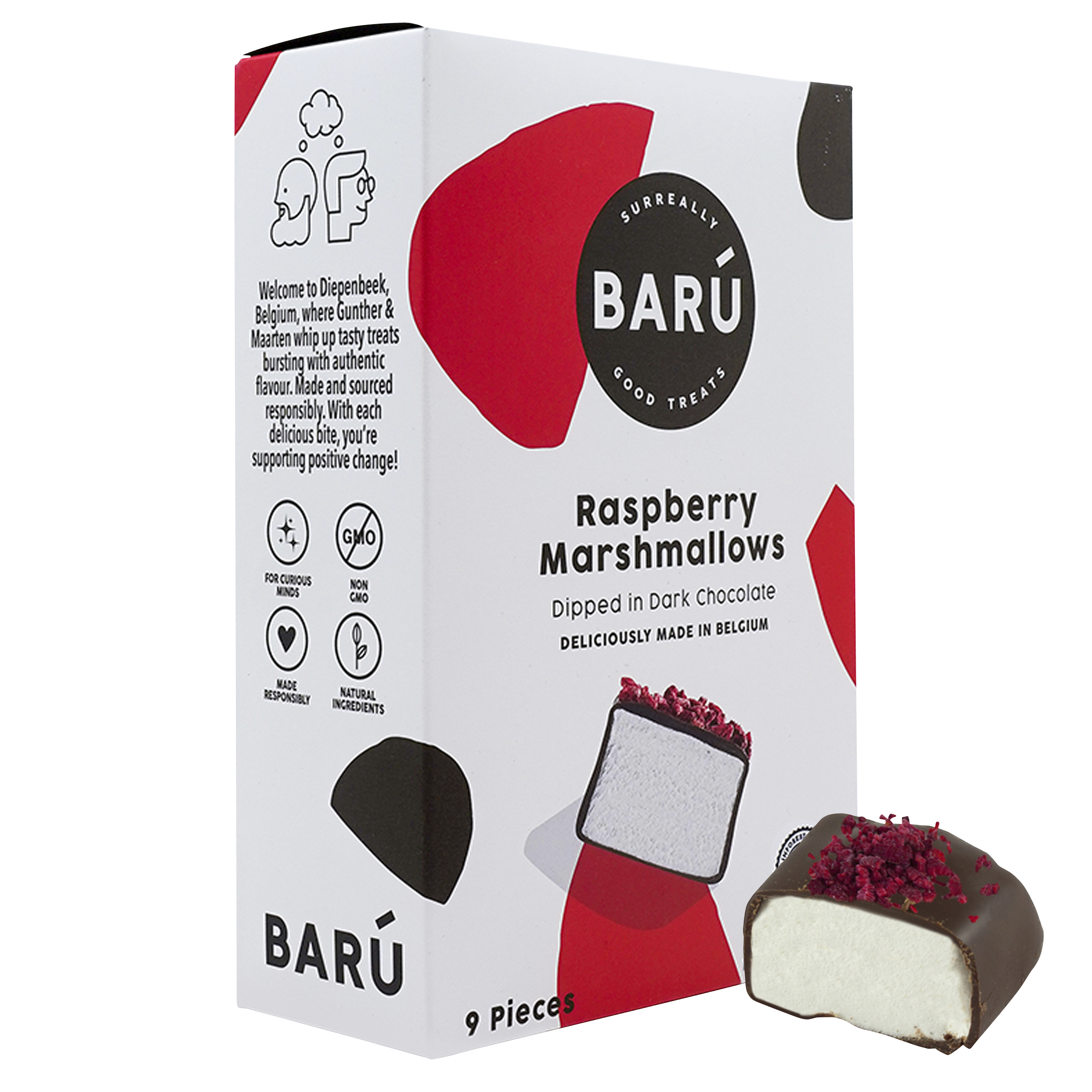 Raspberry Marshmallows