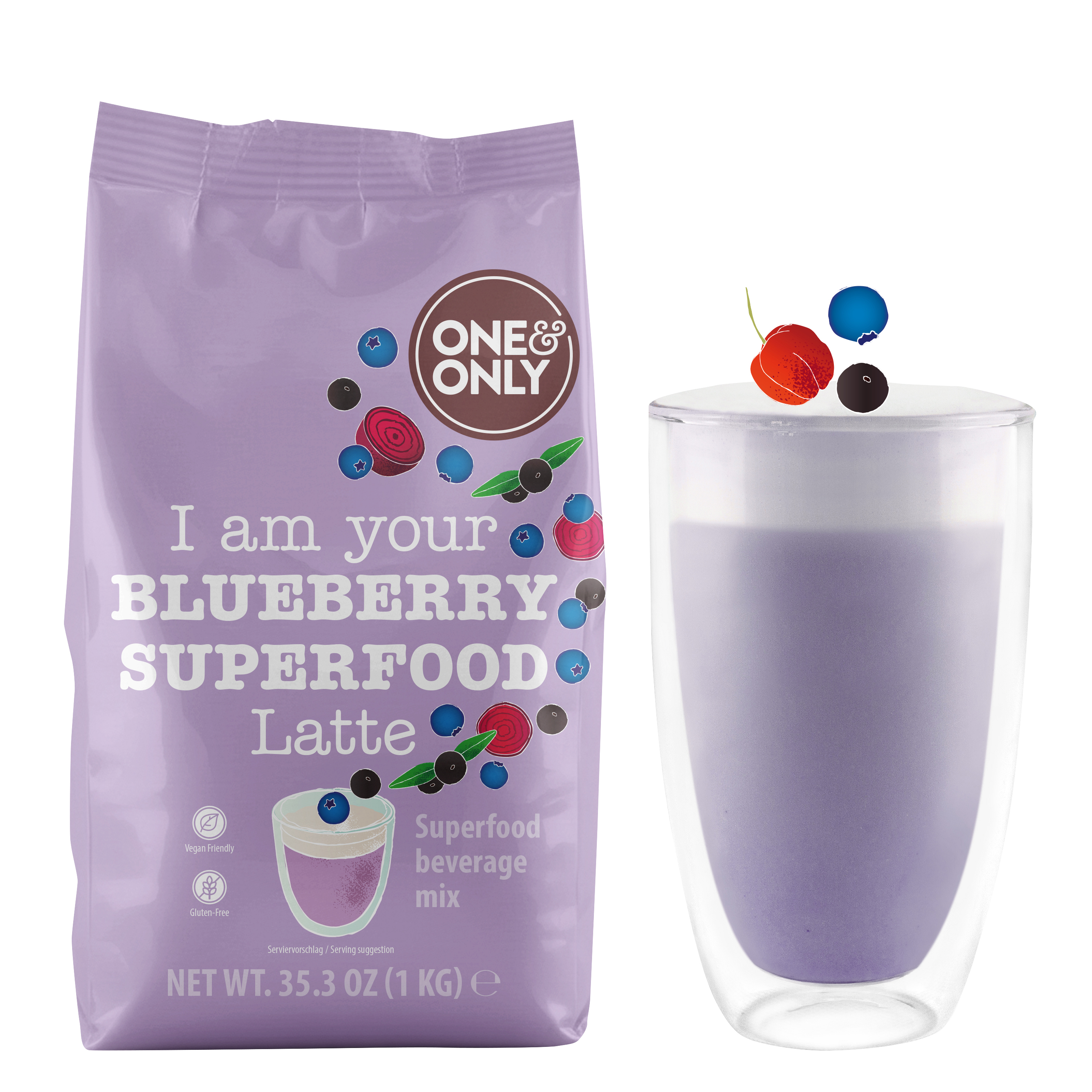 Blueberry Superfood Latte