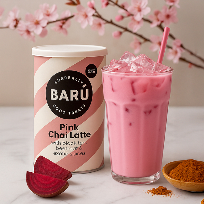 Vegan Pink Chai Latte Powder