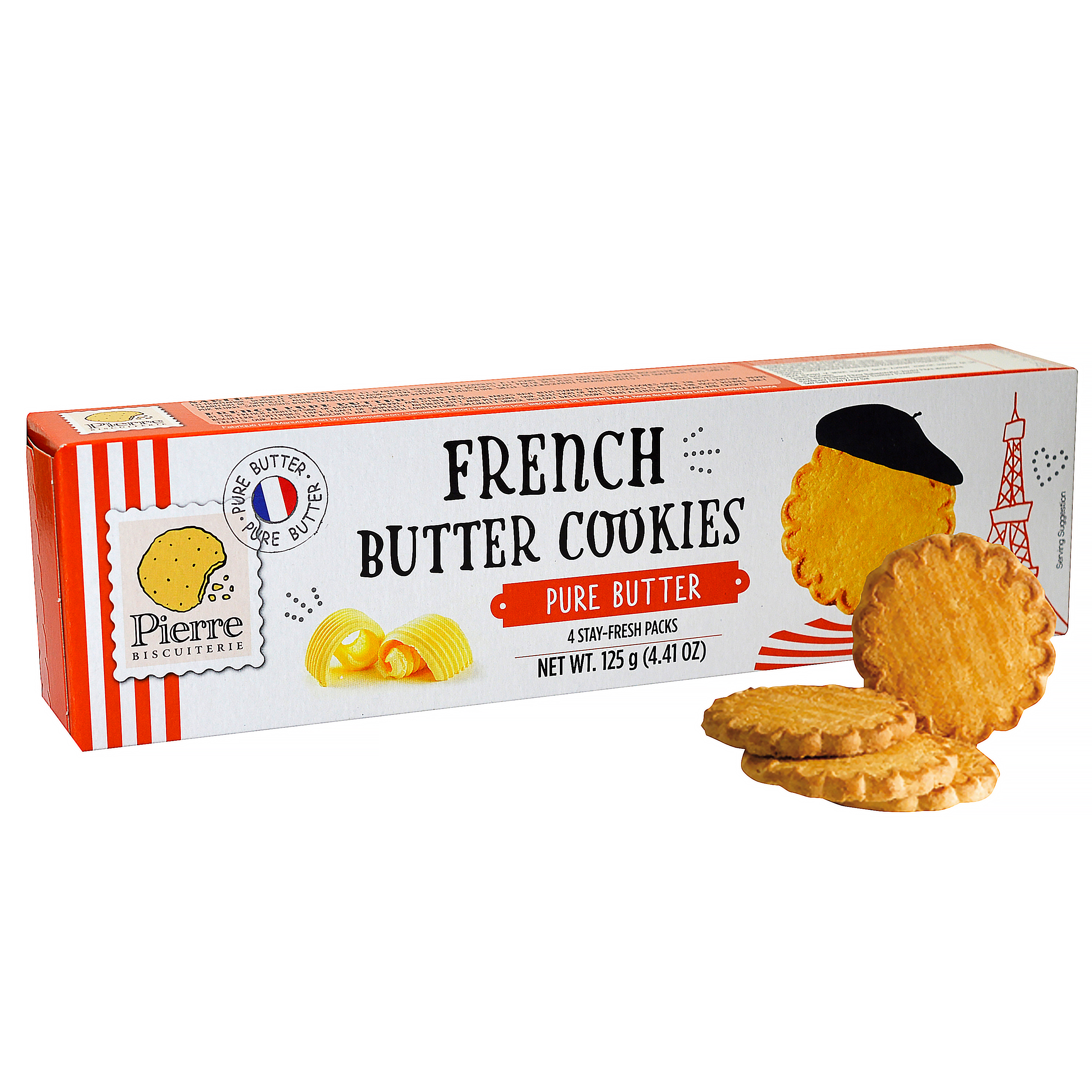 French Butter Cookies Natural