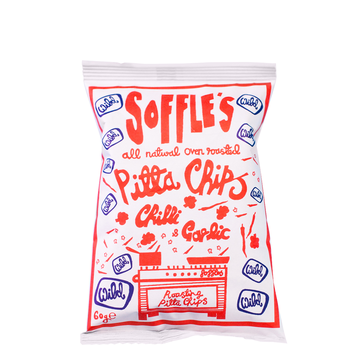 Pita Chips Chilli & Garlic Wild Hot