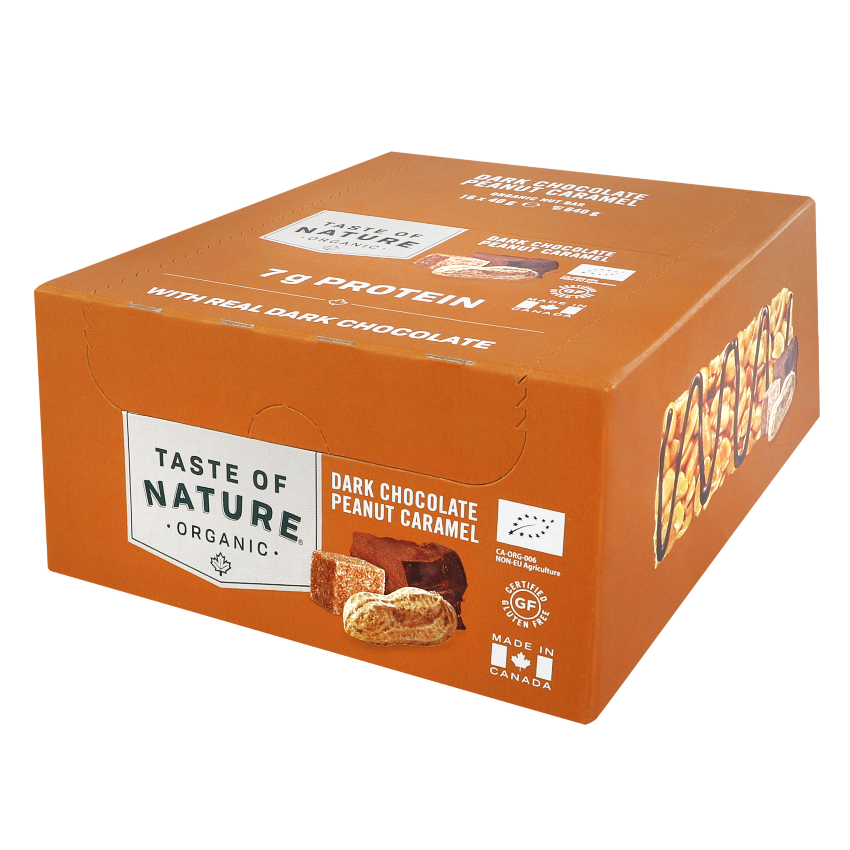 Organic Bar Dark Chocolate Peanut & Caramel