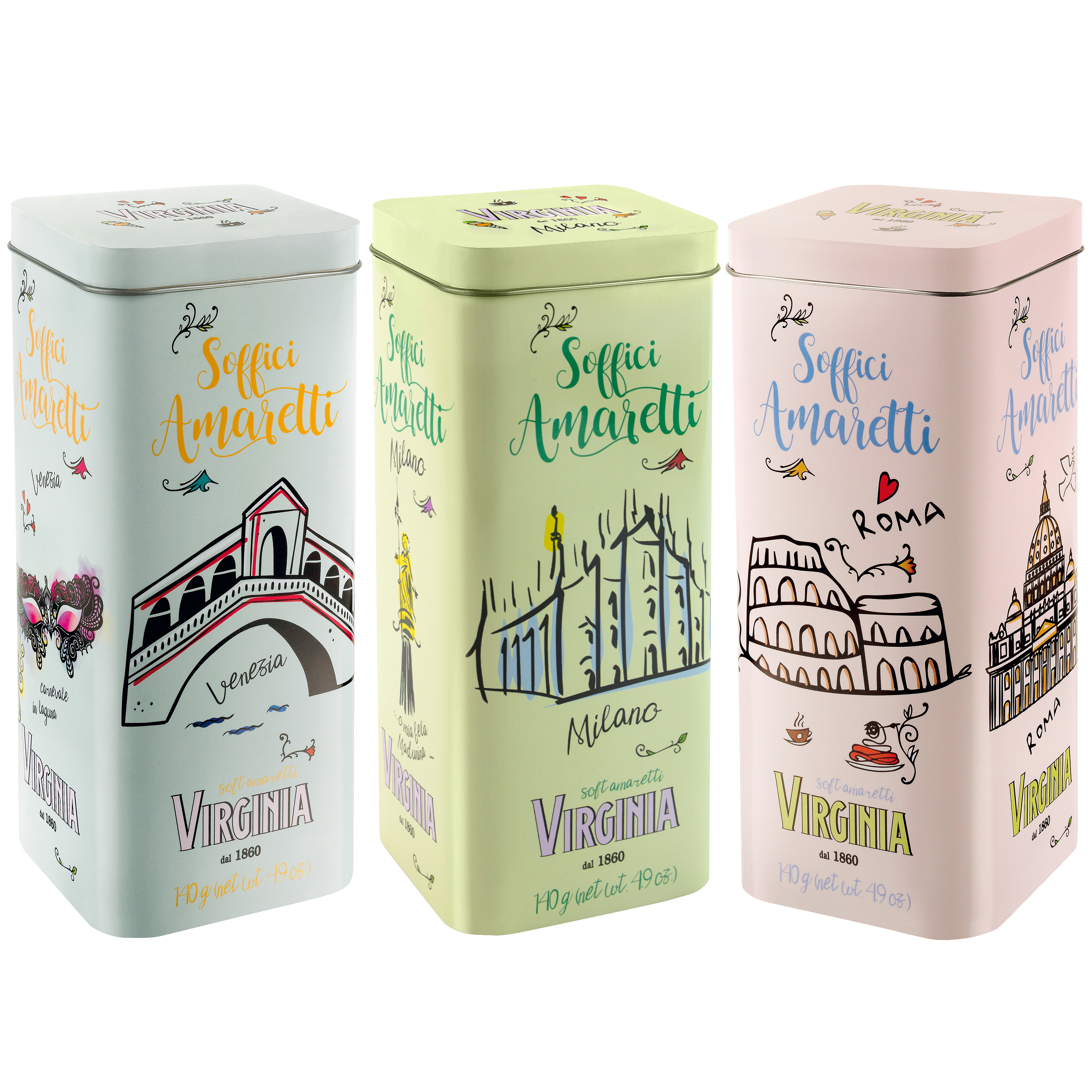 Soft Amaretti Italian Cities Designs