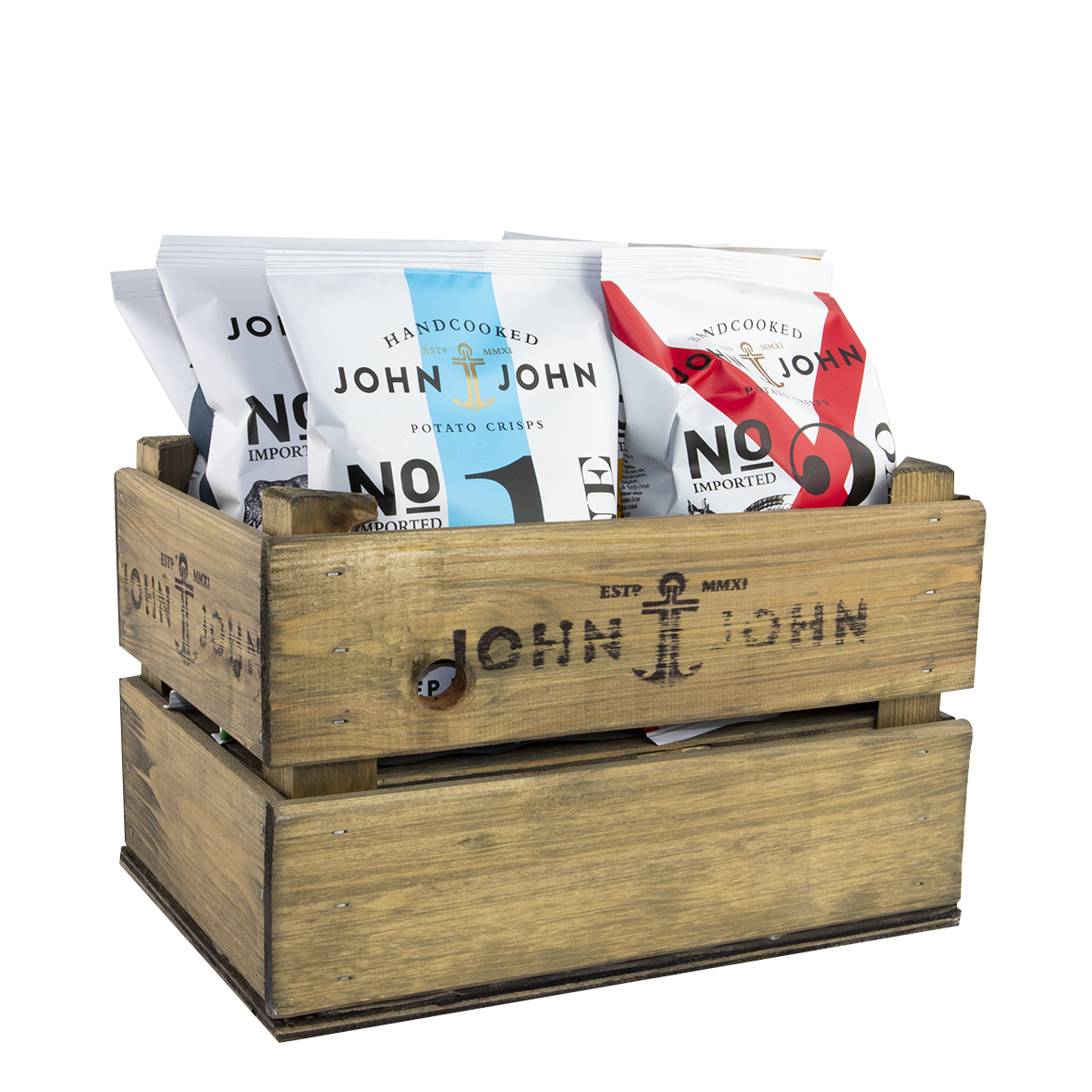 John & John Counter Display Wood 2 x 3 Bags*