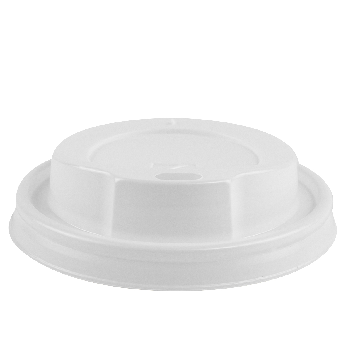 Dome Lid White 80 mm, 8 oz.