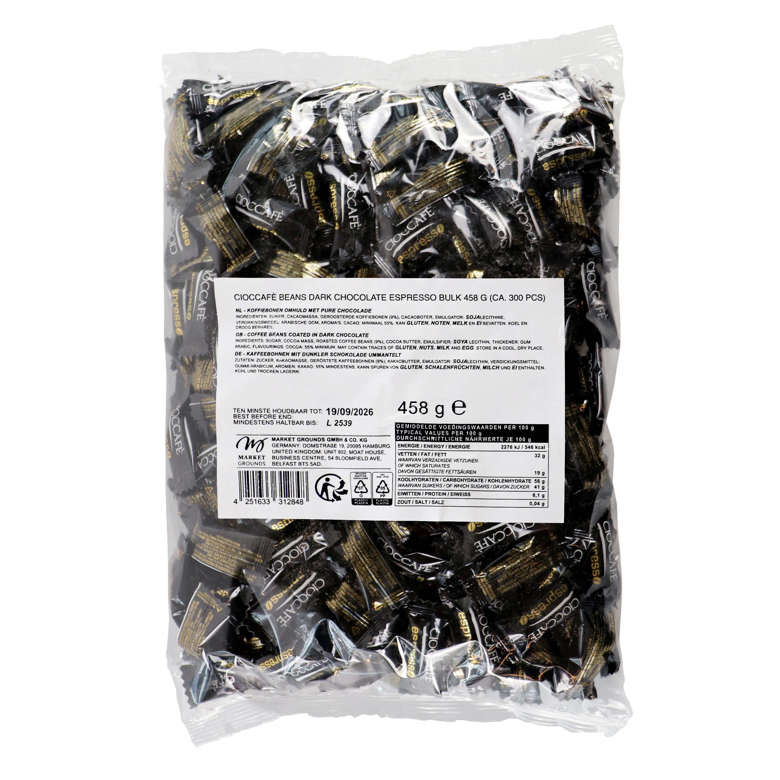 Espresso Beans Dark Chocolate Bulk