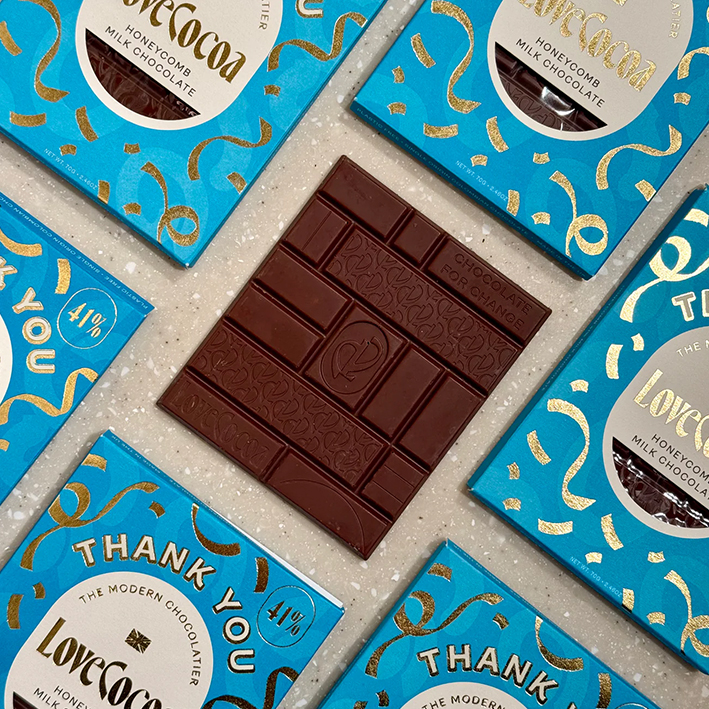 Thank You Bar Milk Chocolate & Honeycomb