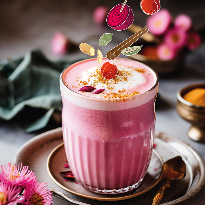 Pink Superfood Latte