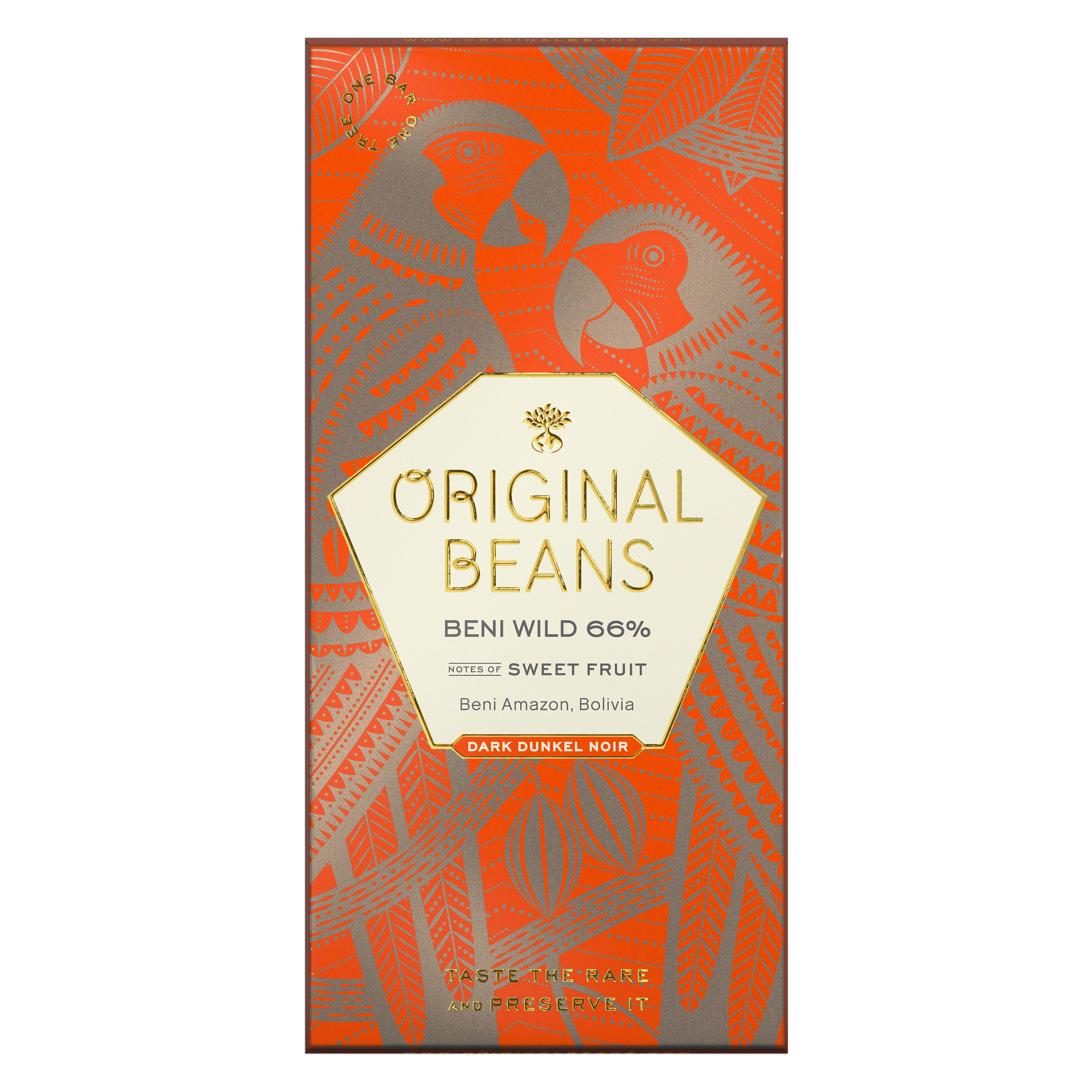 Organic Chocolate Bar Beni Wild 66 %