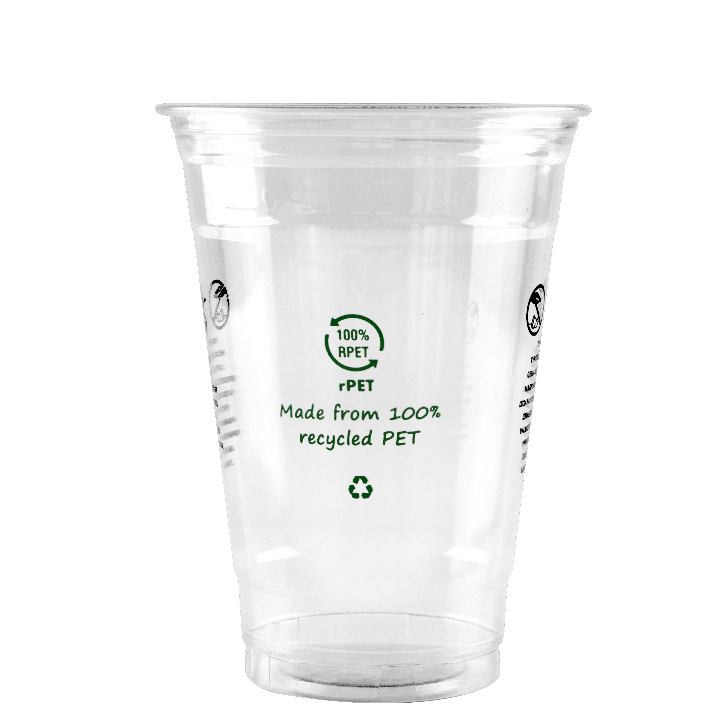 Clear Cup rPET*, 20 oz.