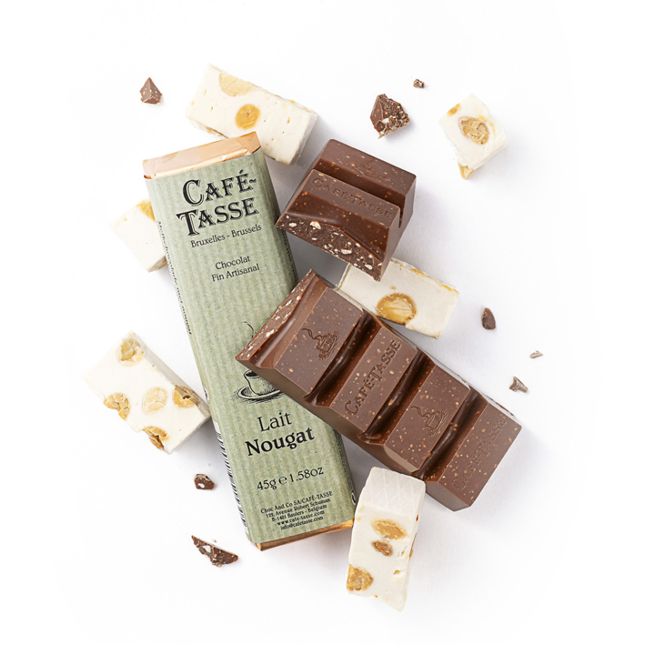 Bars Milk 38 % Nougat (ungefüllt)