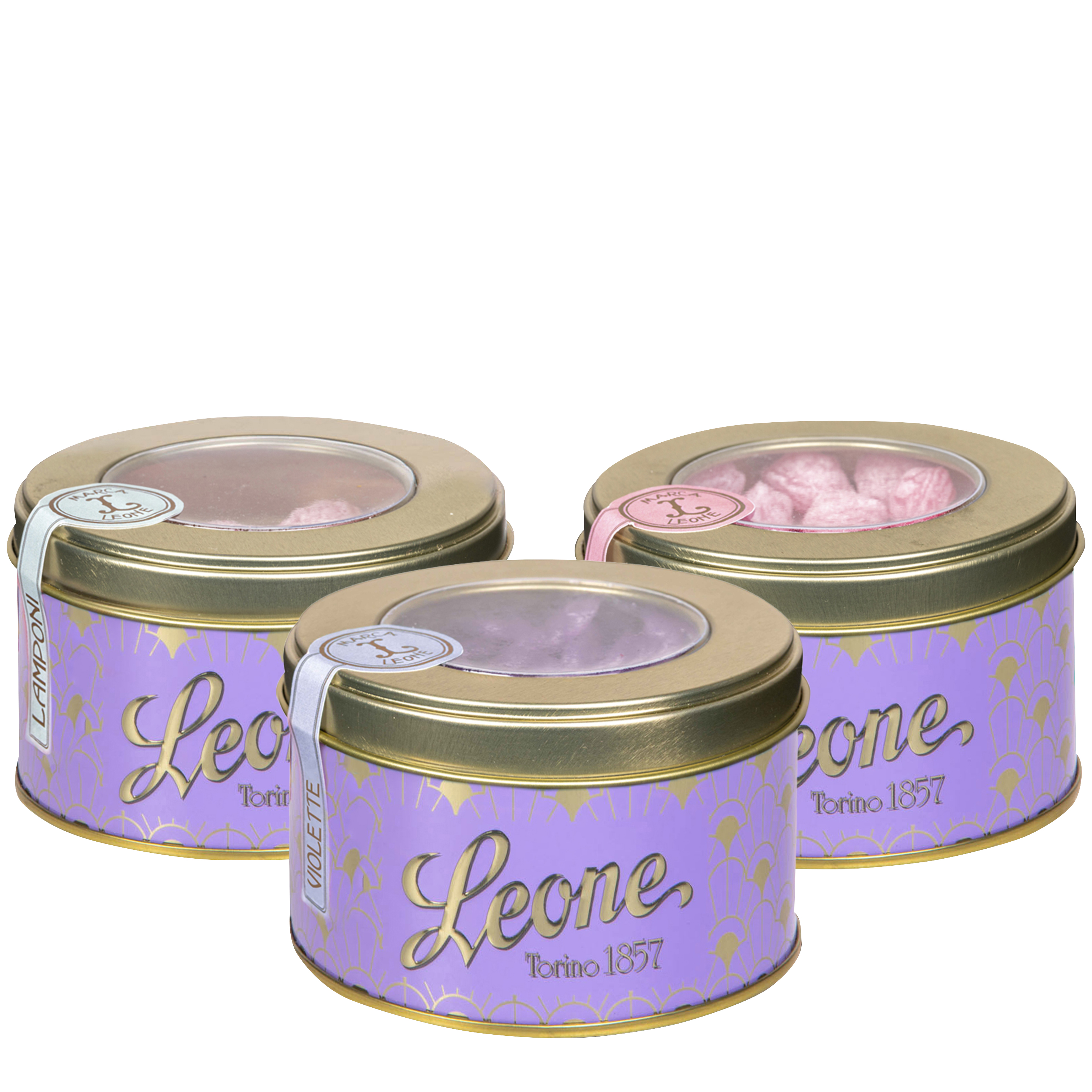 Assorted Candy Drops Round Metal Tins