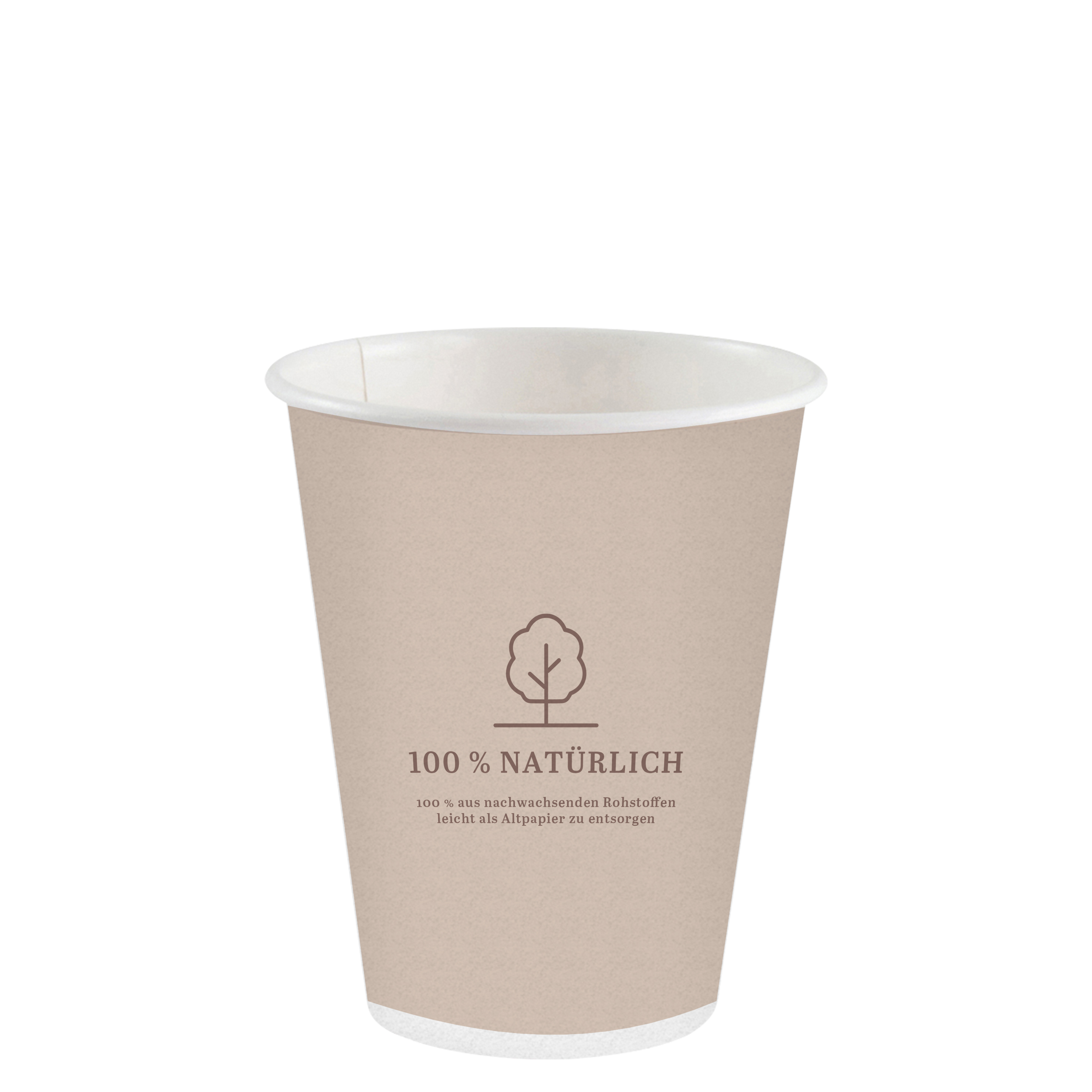 Green PE Cup, 8 oz.