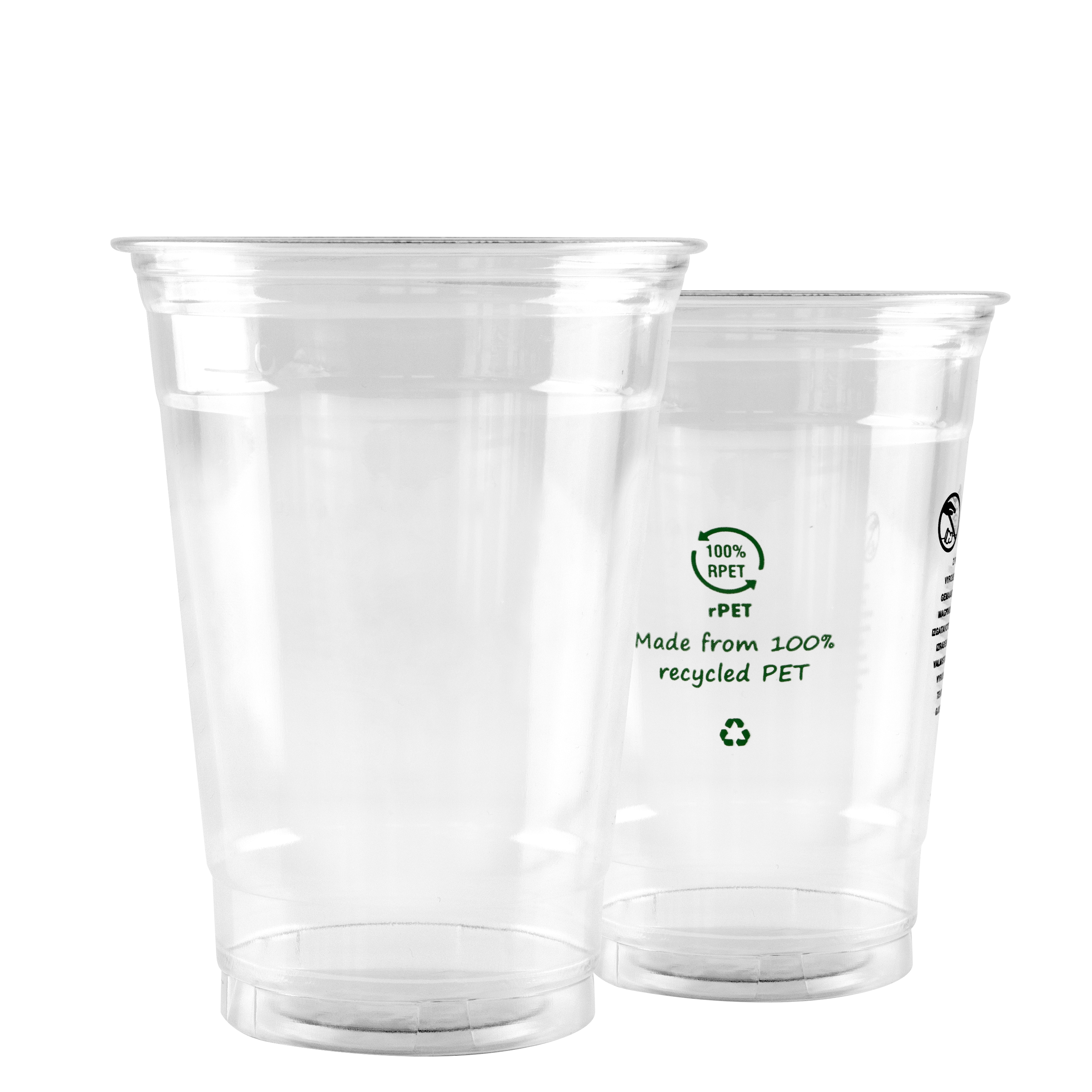 Clear Cup rPET*, 12 oz.