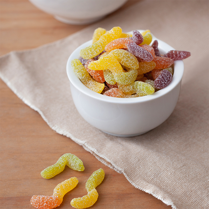 Vegan Fruit Gum Tangy Worms