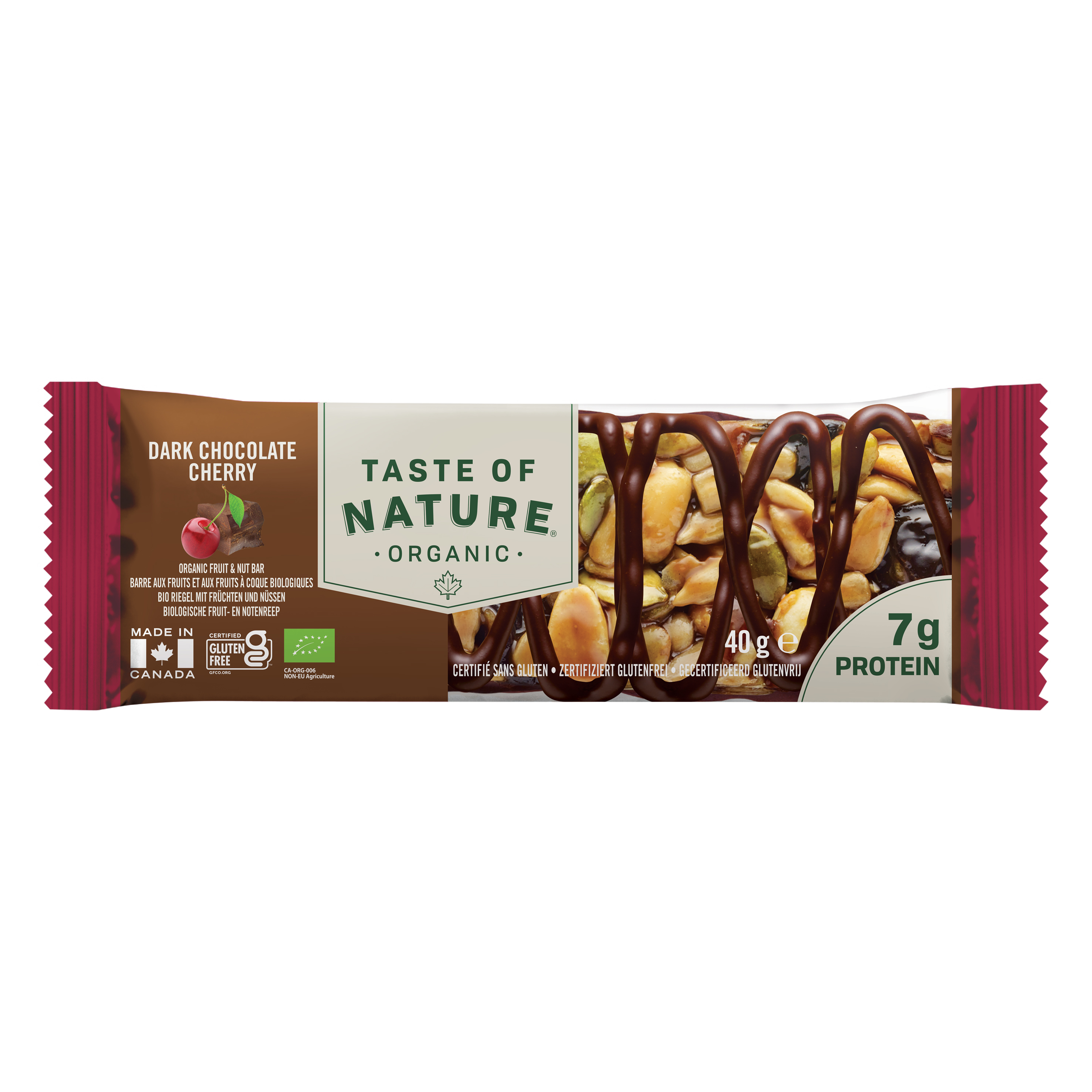 Organic Bar Dark Chocolate Cherry