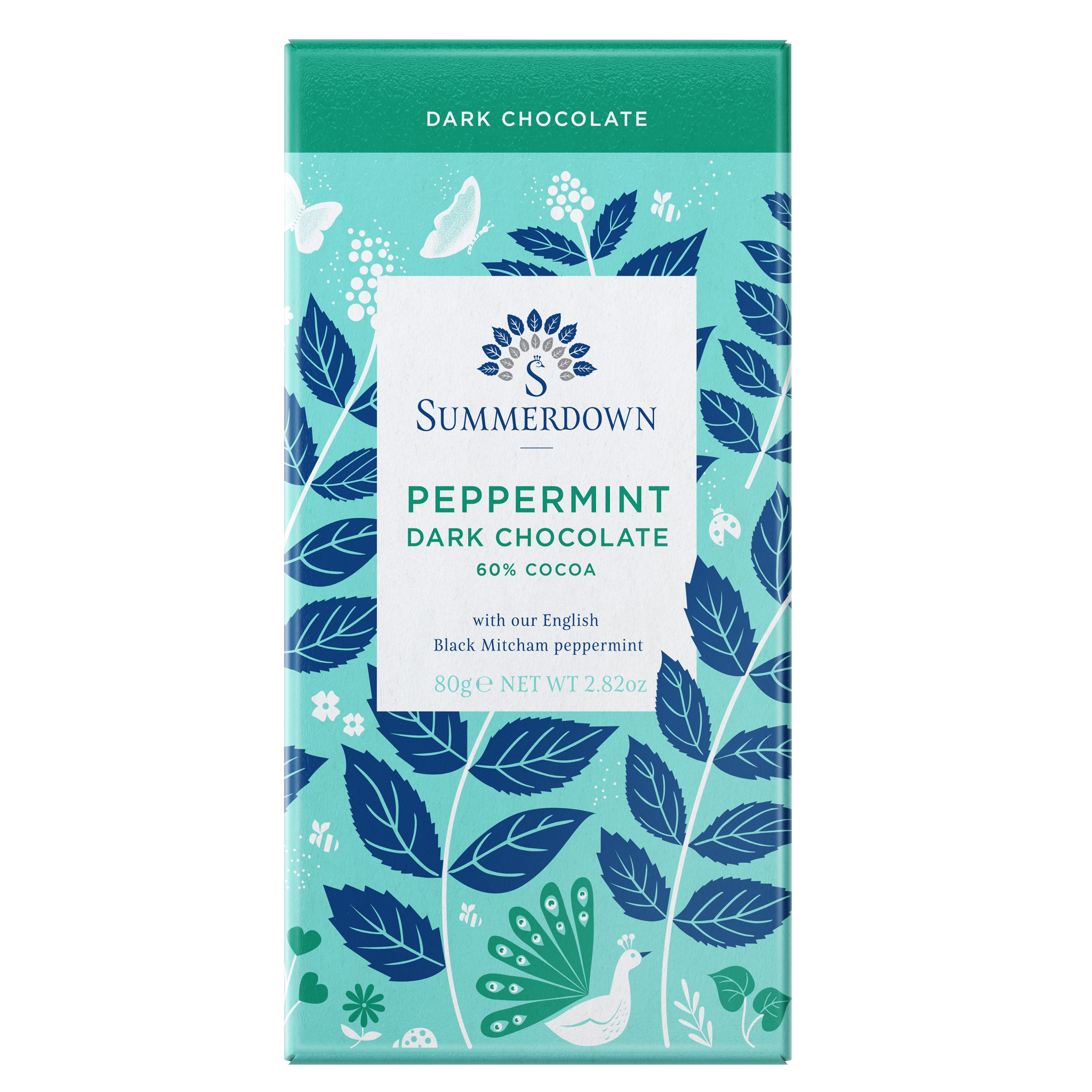 Summerdown Peppermint Dark Chocolate Bar 80 g