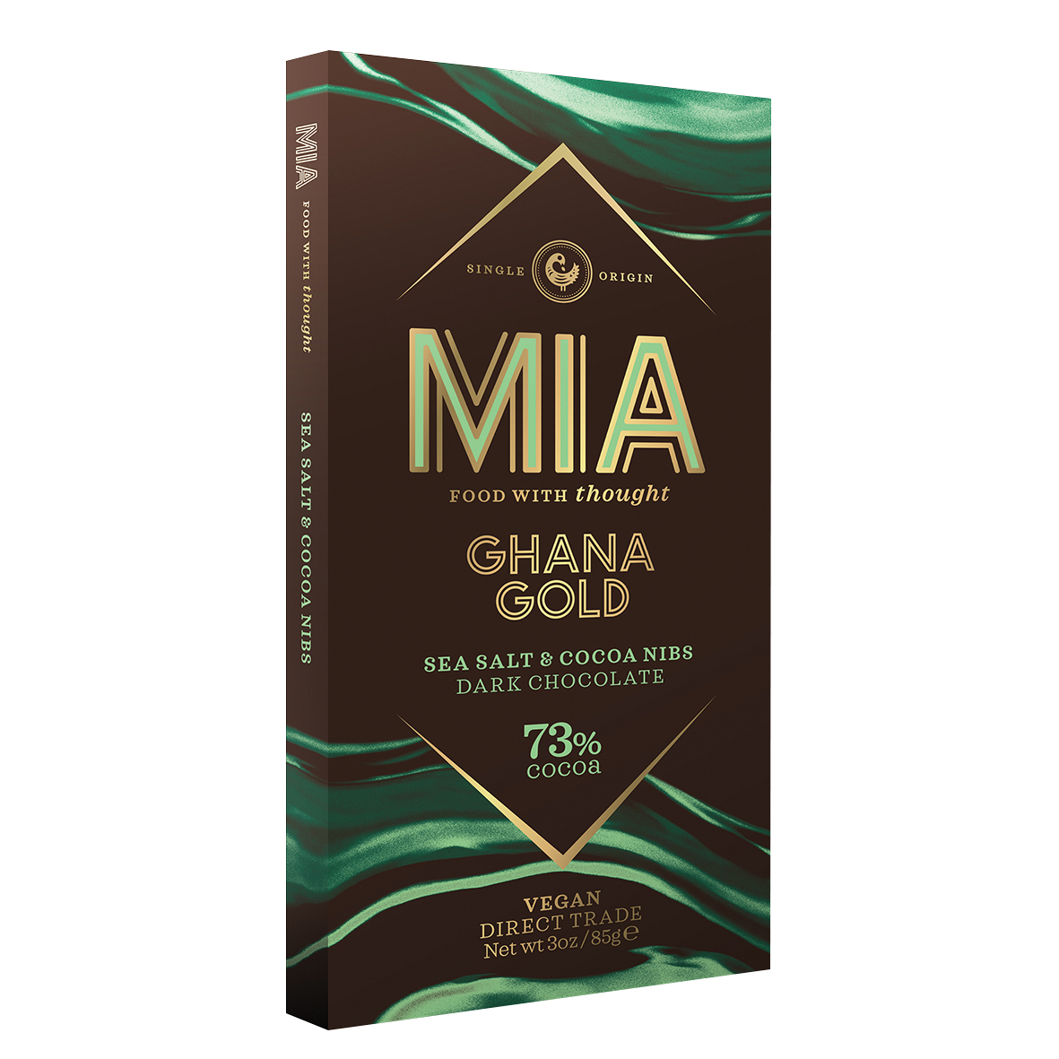 Ghana VEGAN DARK CHOCOLATE SEA SALT & COCOA NIBS