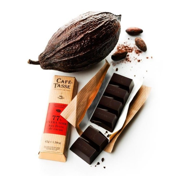 Bars Dark 77 % Cocoa Nibs (ungefüllt)