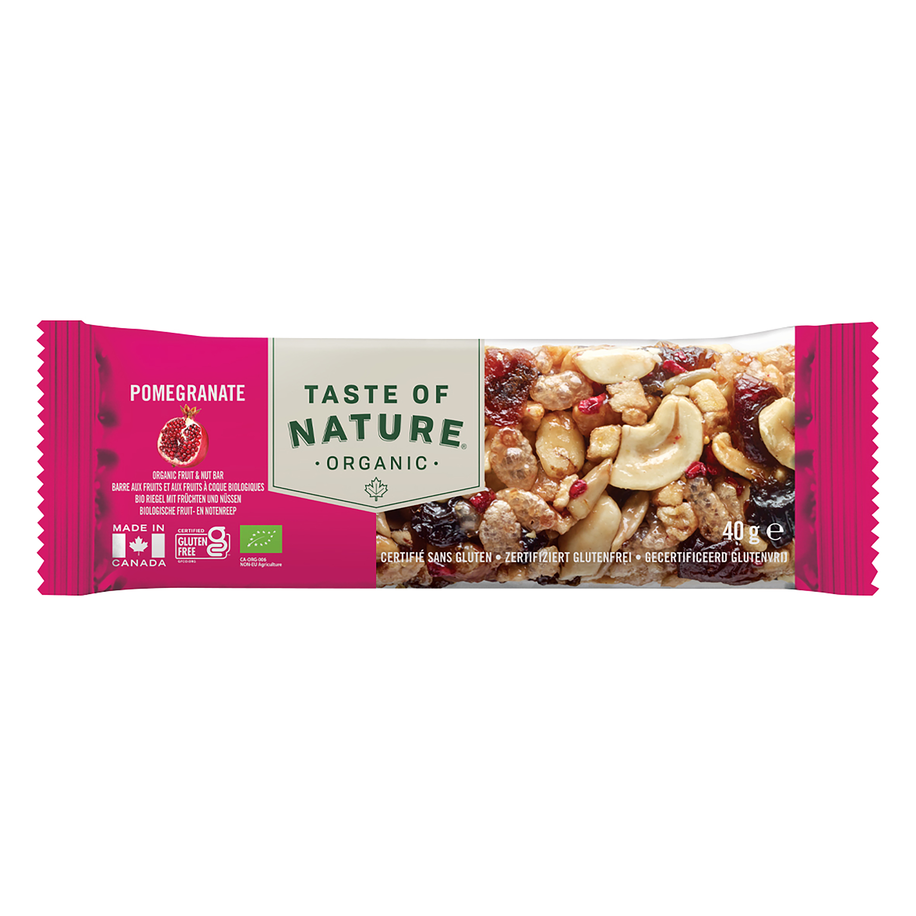 Organic Bar Pomegranate
