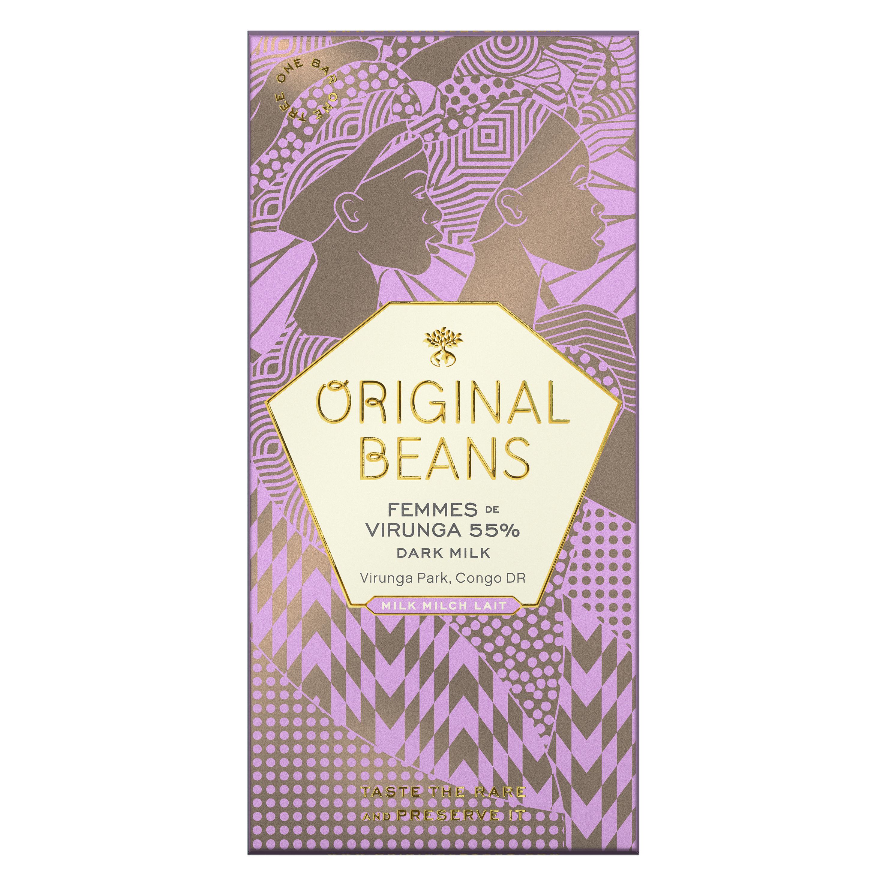 Organic Chocolate Milk Bar Femmes de Virunga 55%